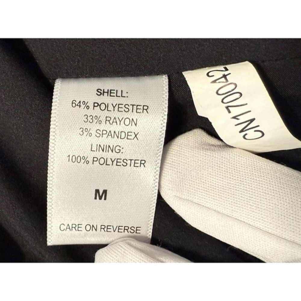 7th Avenue New York & Co Grey Plaid Double Breasted Blazer M Preppy Chic 80-27 - Picture 10 of 12